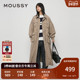 风衣028HAZ30 MOUSSY 0261 美式 慵懒感廓形多口袋长款 秋季 新品