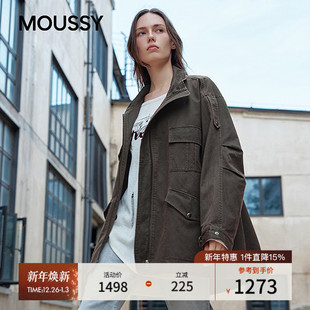 风多口袋宽松夹克外套028IAZ30 复古工装 1025 新品 MOUSSY2025秋季