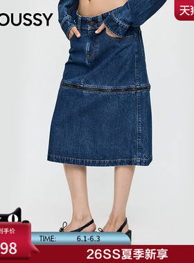 MOUSSY x Vaquera联名 2026春季新品丹宁风牛仔短裙010JSF01-0121