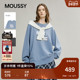 MOUSSY 1033 休闲慵懒字母印花oversize卫衣028IAB90 冬季 新品