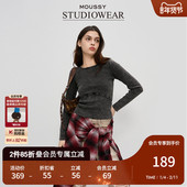 冬季 MOUSSY 打底衫 STUODIOWEAR 修身 028HAA90 新品 针织衫