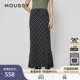 春季 半身裙028ISZ30 新品 格纹长款 3011 复古文艺风经典 MOUSSY
