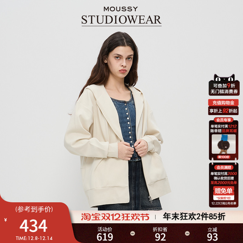 拉链连衣帽MOUSSY美式