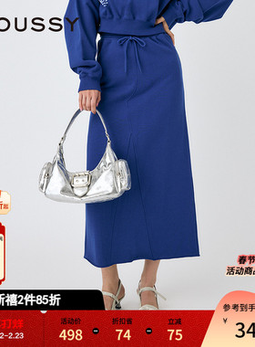 MOUSSY 春季新品联名款城市运动风卫裙半身裙女028ISQ91-1141