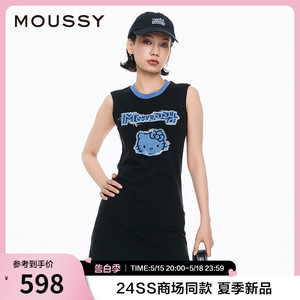 MOUSSYkitty贴布包臀连衣裙