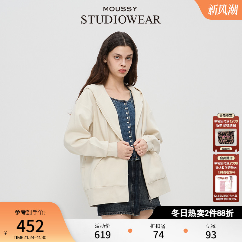 拉链连衣帽MOUSSY美式