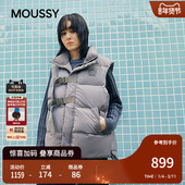 MOUSSY 1084 城市运动风绑带设计羽绒马甲女028IAC30 秋季 新品