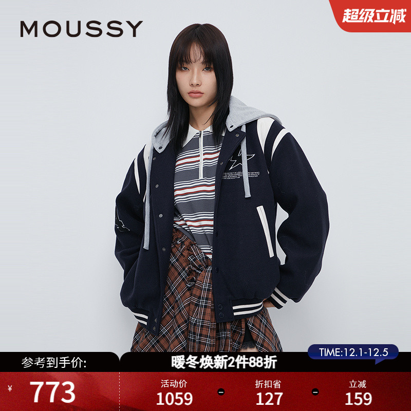 假两件常规MOUSSY美式学院风