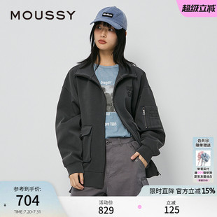 复古学院风宽松大口袋外套028HAZ80 MOUSSY 美式 夏季 2151 新品