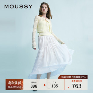 都市轻假日大摆A型蕾丝半身裙028ISA31 新品 2081 秋季 MOUSSY