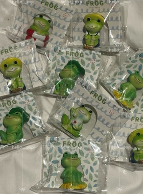 现货 日本采购本土工艺品小摆件可爱青蛙夏日款童趣盆栽造景装饰