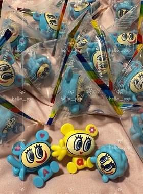 现货日本正品古早angel blue蓝天使千禧年中村君卡通摆件昭和玩具