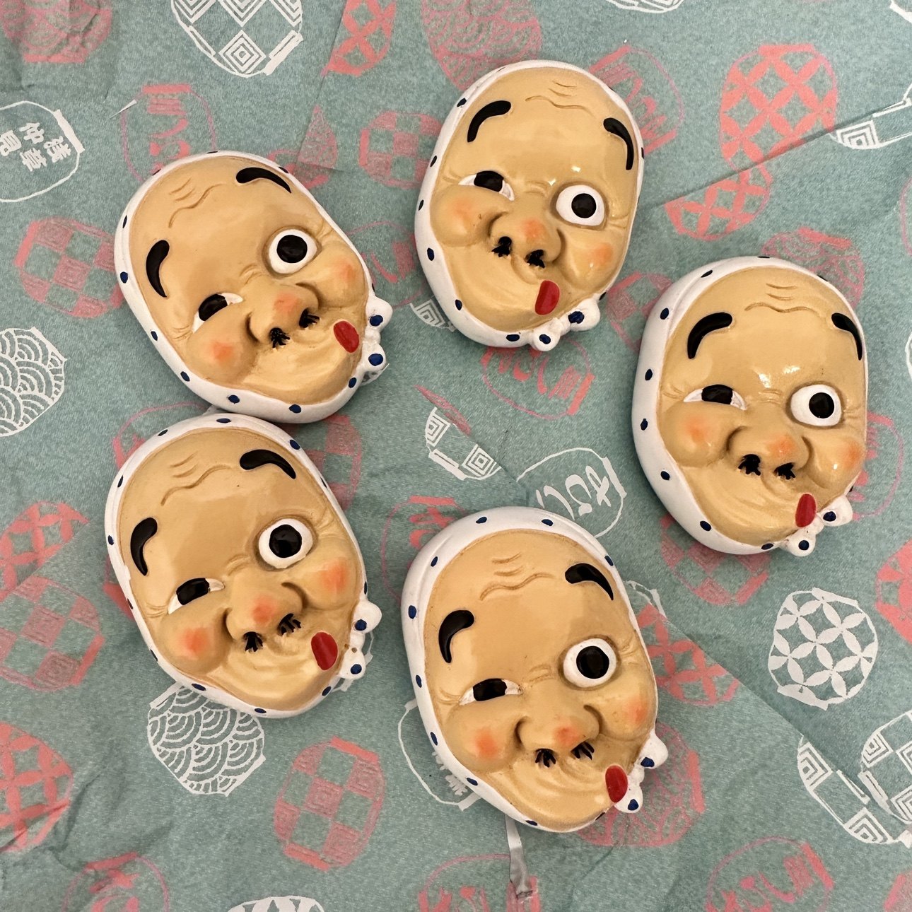 现货 日本进口 火男面具冰箱贴 磁贴 吸铁石