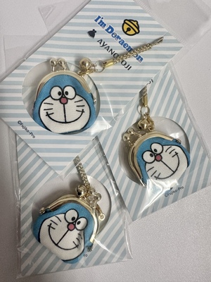 现货日本制ayanokoji哆啦A梦机器猫限定零钱包迷你口金包挂件吊饰
