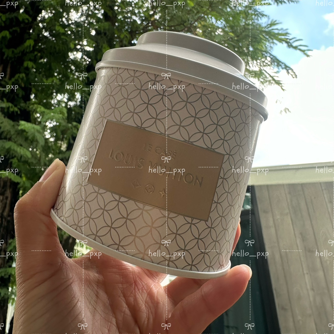 现货包邮！泰国采购LV限量coffee芒果白茶叶罐装配套LV原装礼袋