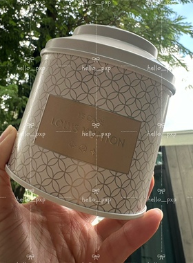 现货包邮！泰国采购LV限量coffee芒果白茶叶罐装配套LV原装礼袋
