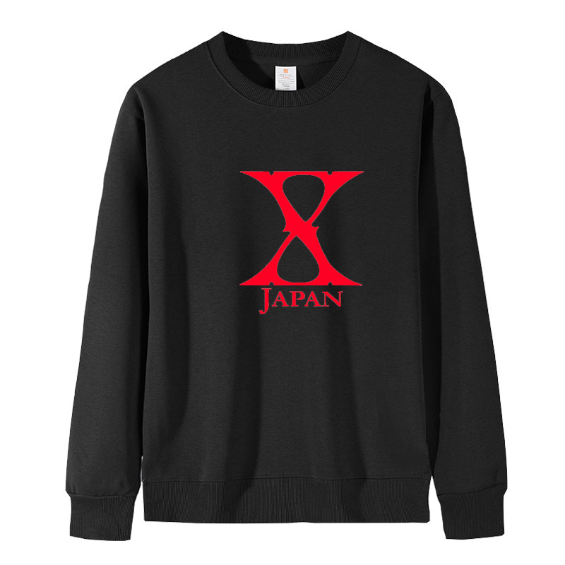日本X JAPAN摇滚乐队圆领卫衣男女同款秋冬季交响金属长袖衣服棉