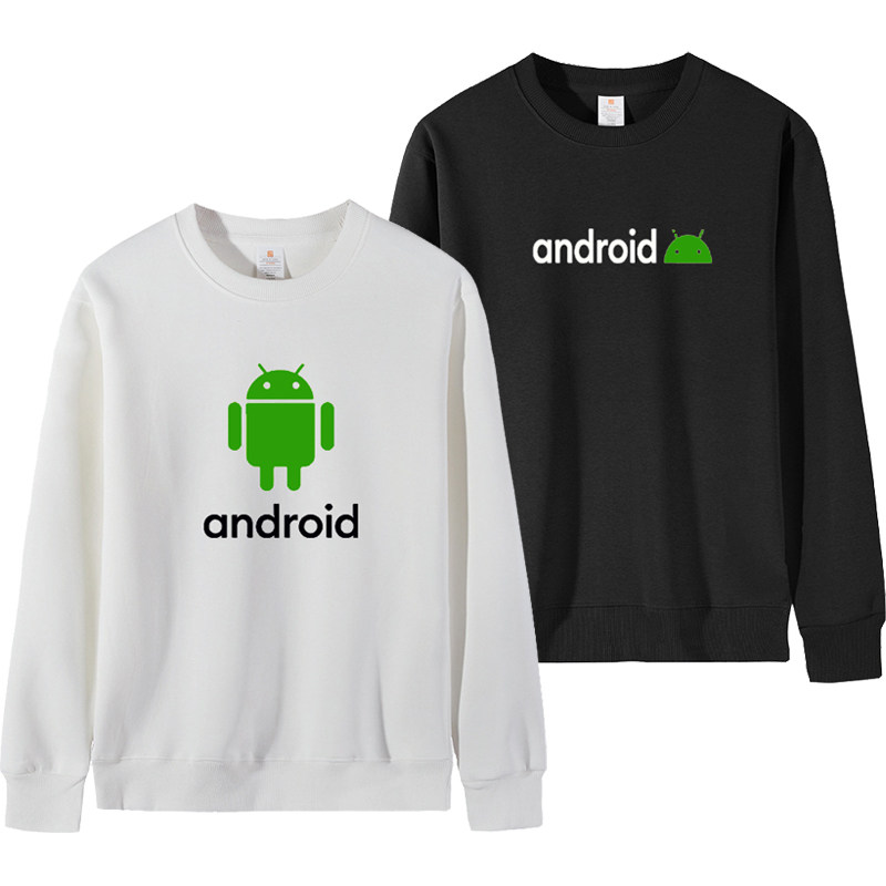 安卓圆领卫衣Android手机操作系统长袖上衣服趣味秋冬季男女外套