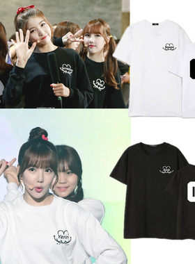 GFriend专辑L.O.L周边金素境艺琳艺源丁恩妃同款短袖T恤宽松衣服
