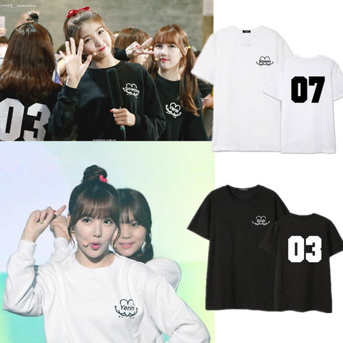 GFriend专辑L.O.L周边金素境艺琳艺源丁恩妃同款短袖T恤宽松衣服
