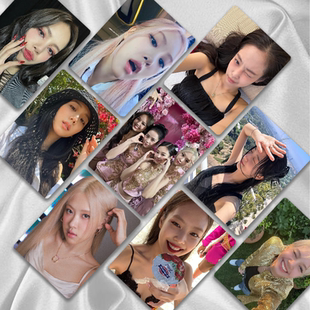 BLACKPINK镭射小卡新款全员合照金智秀金智妮Lisa朴彩英专辑小卡