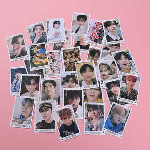 Seventeen留言小卡片精美lomo卡全圆佑洪知秀明星周边高清卡40张