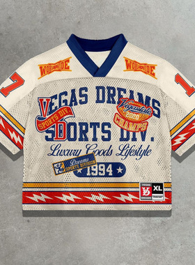 跨境球衣男士T恤25新款亚马逊美国俄罗斯宽松上衣时尚网眼速干3D