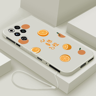 适用红魔11pro+手机壳新款努比亚红魔11pro液态硅胶软壳NX809J镜头全包防摔保护套游戏男女简约创意心想事橙