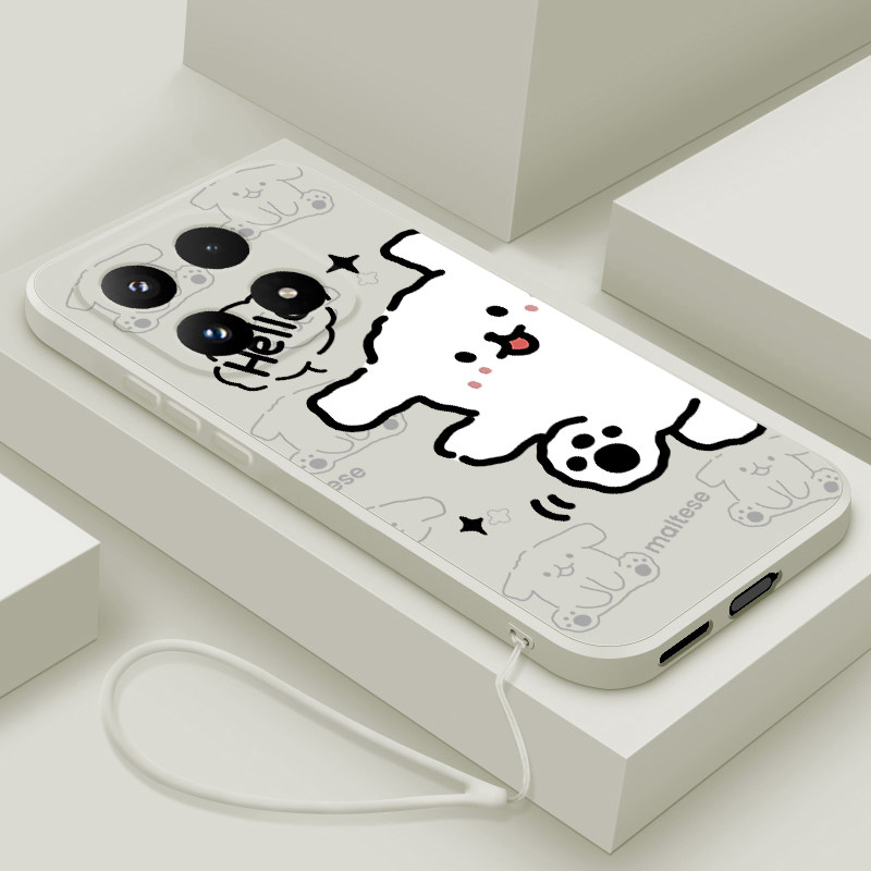 适用小米17promax手机壳新品xiaomi17液态硅胶15spro软壳14ultra镜头全包13pro防摔保护套男女情侣款卡通小狗