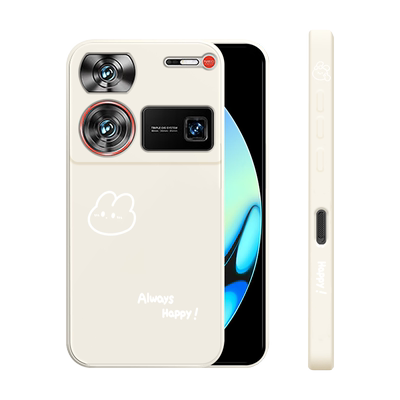 适用努比亚Z60Ultra手机壳新款Z50Ultra液态硅胶软壳男女生nubia中兴镜头全包防摔保护套z60u网红卡通开心兔