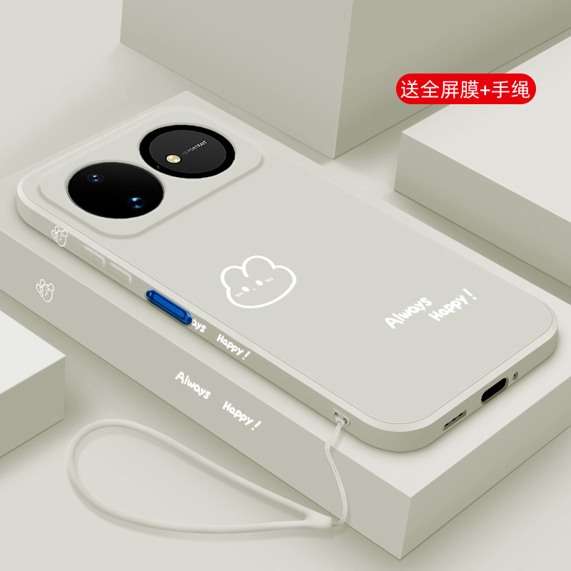 适用华为nova16手机壳新款nova16pro液态硅胶软壳nova16Ultra镜头全包防摔16z保护套男女情侣网红卡通开心兔