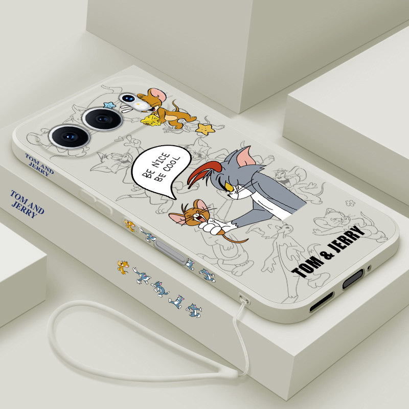 适用荣耀500手机壳新款华为honor500pro液态硅胶软壳MEP-AN00镜头全包防摔保护套MEY男女生网红卡通猫和老鼠