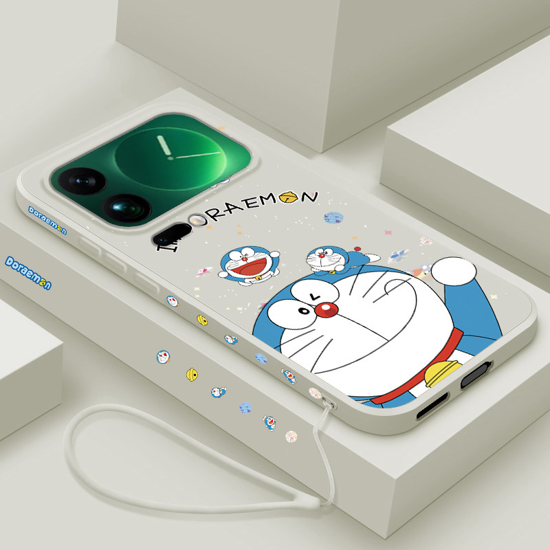 适用小米17promax手机壳新款xiaomi17液态硅胶软壳小米17pro镜头全包防摔保护套潮男女生网红卡通时尚蓝胖子