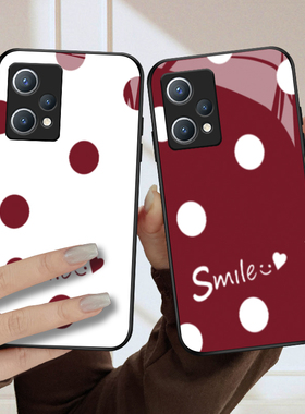 适用realme真我Q5手机壳新款Q5x钢化玻璃镜面保护套真我Q3pro狂欢版镜头Q3t全包Q3s防摔Q2i硬壳男女情侣爱心