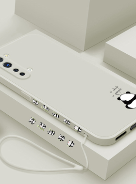 适用reno3pro手机壳新款oppo reno3液态硅胶软壳pr0男女生reno3元气版5G镜头全包防摔保护套rone创意卡通熊猫