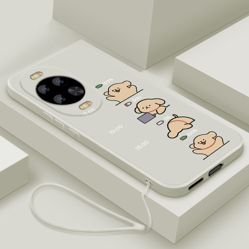 适用华为nova14pro手机壳新款nova14活力版液态硅胶软壳nova14ultra镜头全包防摔保护套男女生网红卡通上班狗