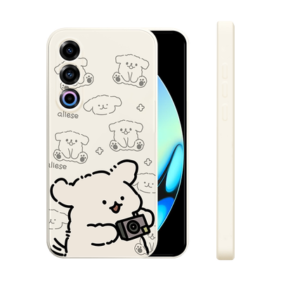 适用魅族21手机壳新款Meizu21pro液态硅胶21note软壳男女生魅族20镜头全包防摔MZ20por保护套卡通可爱拍照狗