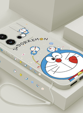 适用vivoiqooneo8手机壳新款iqooneo8pro液态硅胶保护套男女iq00neo8镜头全包防摔软壳pr0个性卡通外壳蓝胖子