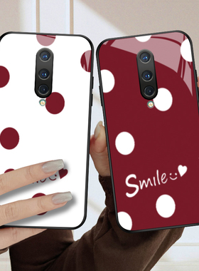 适用一加8手机壳8pro新款oneplus8钢化玻璃镜面7Tpro保护套1+7镜头全包6防摔1十5T硬壳男女情侣创意高级爱心