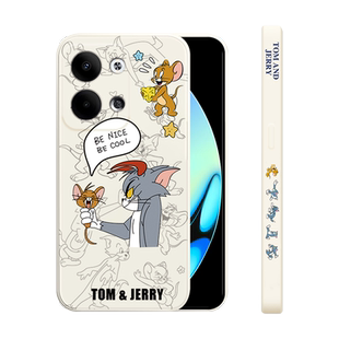 opporeno9手机壳猫和老鼠新款PHM110个性创意oppo全包防摔reno9pro+高级感液态硅胶por超薄耐脏pr0保护套