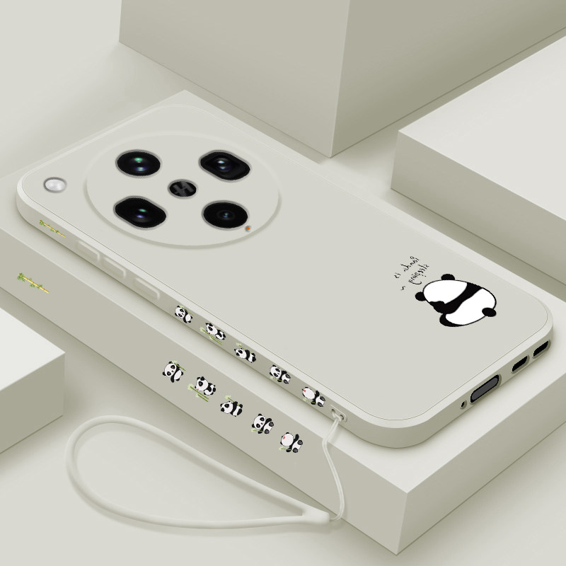 适用oppofindx8ultra手机壳新款findx8s+液态硅胶软壳findx8s镜头全包防摔保护套oppo男女生创意卡通可爱熊猫