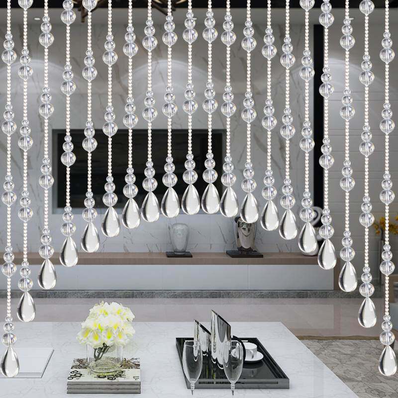 葫芦风水帘珠帘水晶隔断帘玄关帘拱形卫生间帘子客厅入户过道门帘