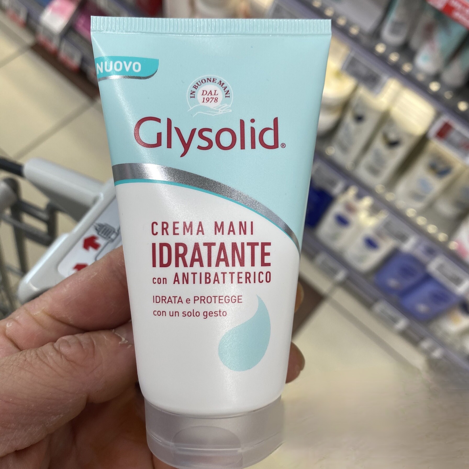 新包装意大利Glysolid护手霜 吸收快 不油腻 保湿抗菌手霜75ml