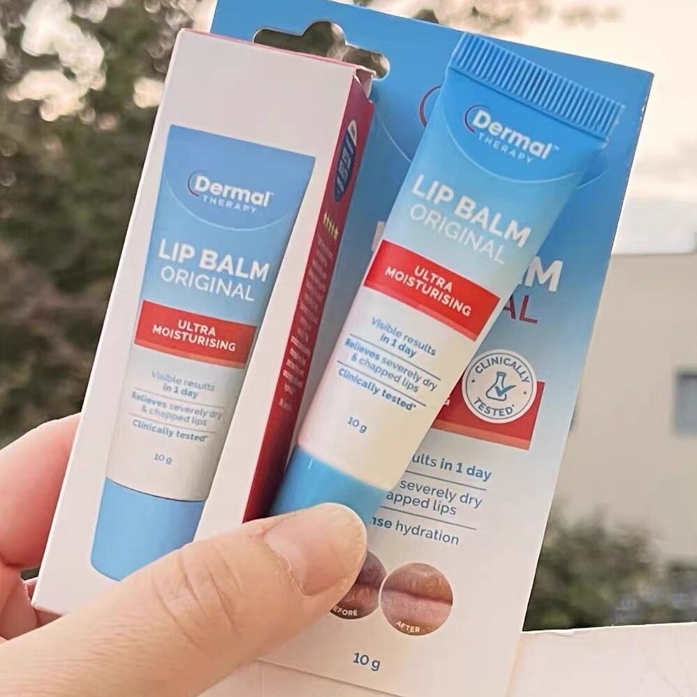 现货澳洲Dermal Therapy乐慕康lip balm original干裂润唇膏10g