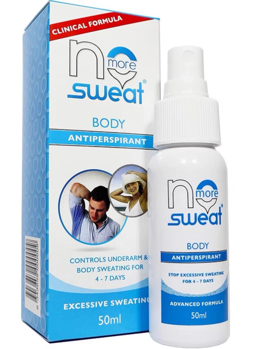 No More Sweat Body 身体背部胸前腋下止汗出汗头皮止汗喷雾澳洲