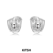 运动风饰品2025新款 KITSH 棒球耳钉s925银针小众原创设计个性 耳饰
