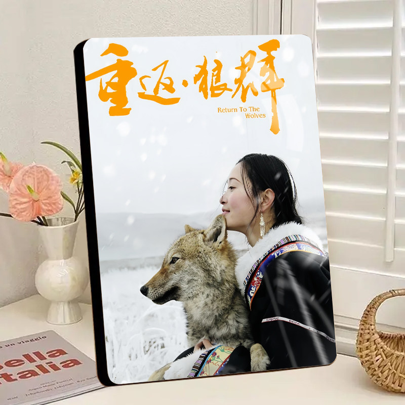 重返狼群李微漪格林周边水晶相框摆台卧室桌面摆件送朋友礼物成品