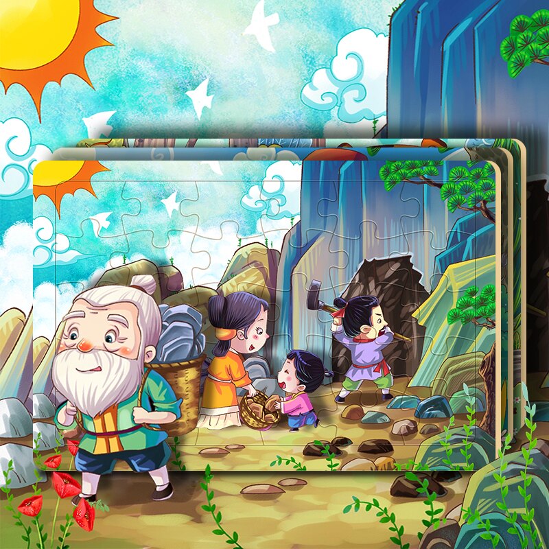 60 woodiness children story Jigsaw puzzle 3-4-5-6-7-10 baby intelligence girl Building block toy boyin the Toy/Childs/Puzzle/Building block/Model , Beads/Jigsaw/Pair/Disassembly/Beat Toy , Jigsaw/Puzzle  category - from Buy2taobao.com to provide professional Taobao agent buy service