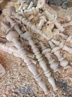 定制各种欧式实木装饰柱造型柱子可开孔松木水曲柳柱子道具罗马柱