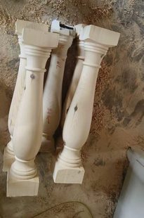 车木实木立柱花瓶柱栏杆通道柱子罗马柱栏杆松木栏杆柱葫芦柱木头